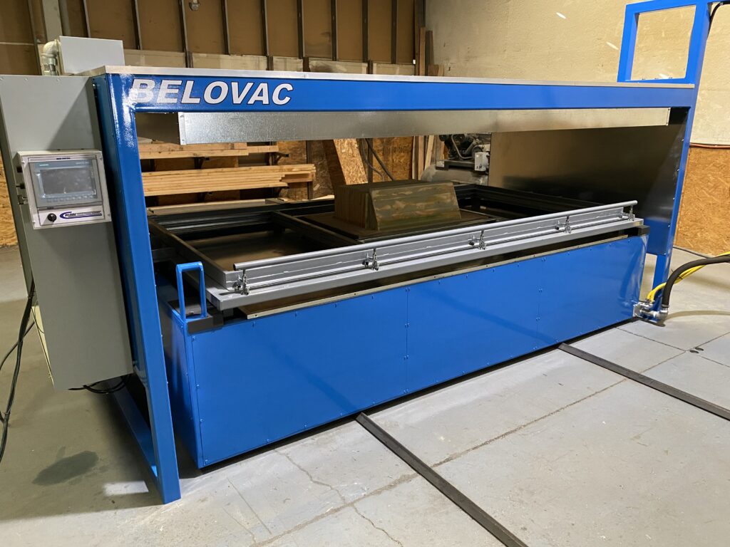 vacuum forming machine for component manufacturing in aerospace
