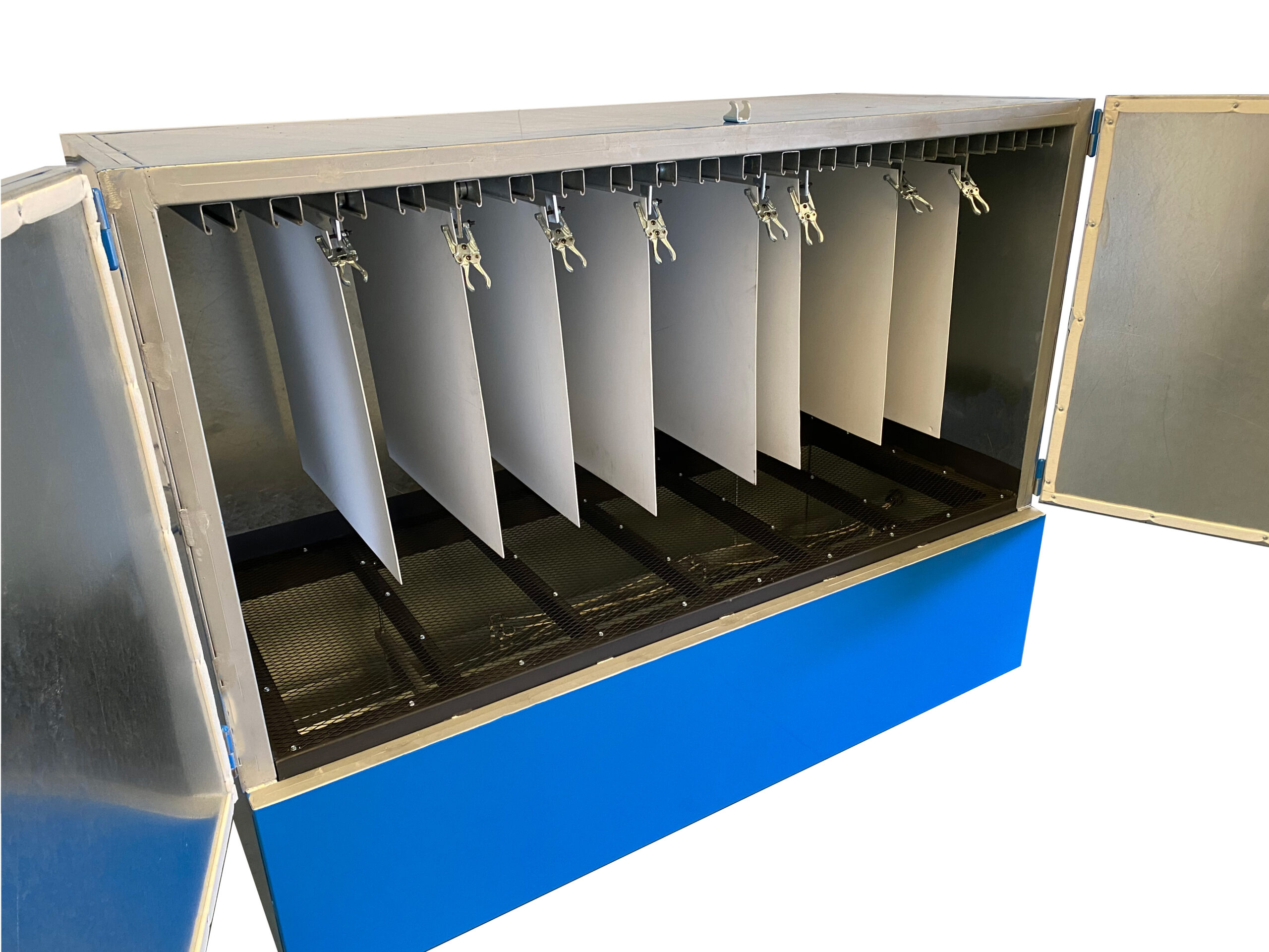 plastic inside of vacuum forming machine drying oven