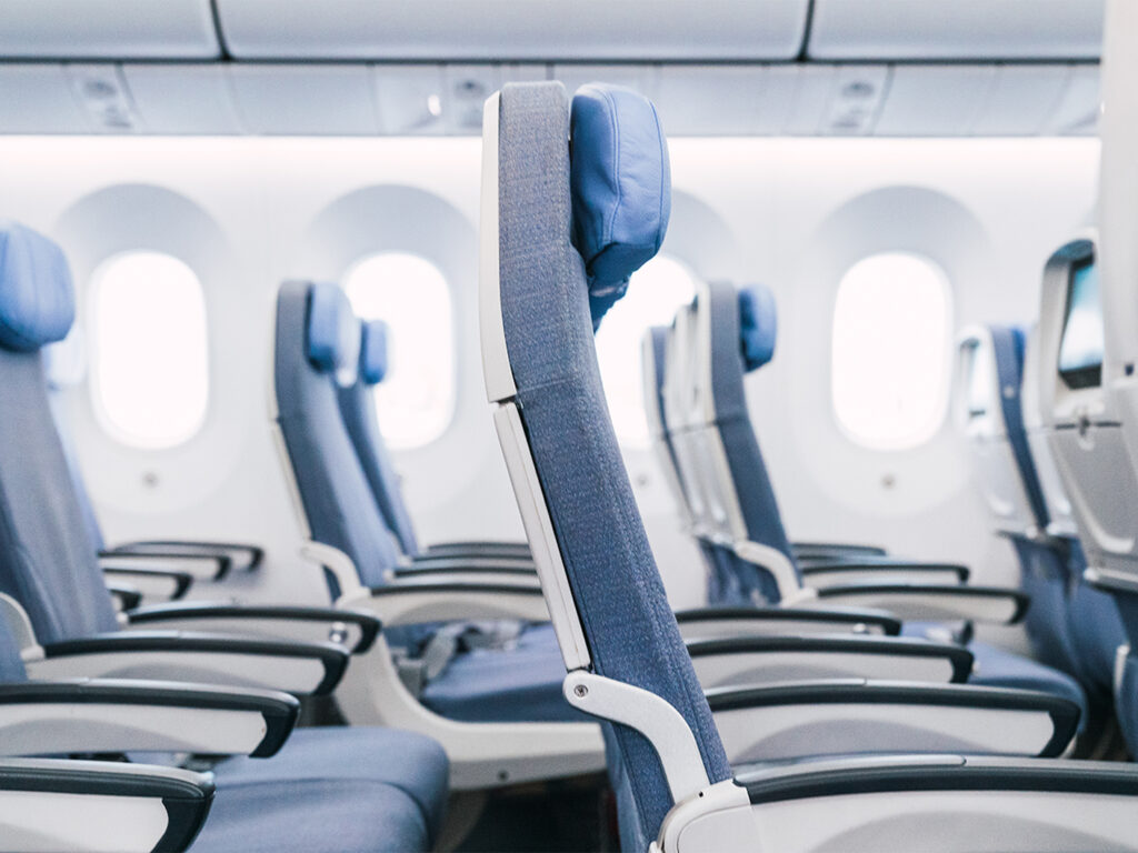 Plastic airplane seat components molded with vacuum forming machines