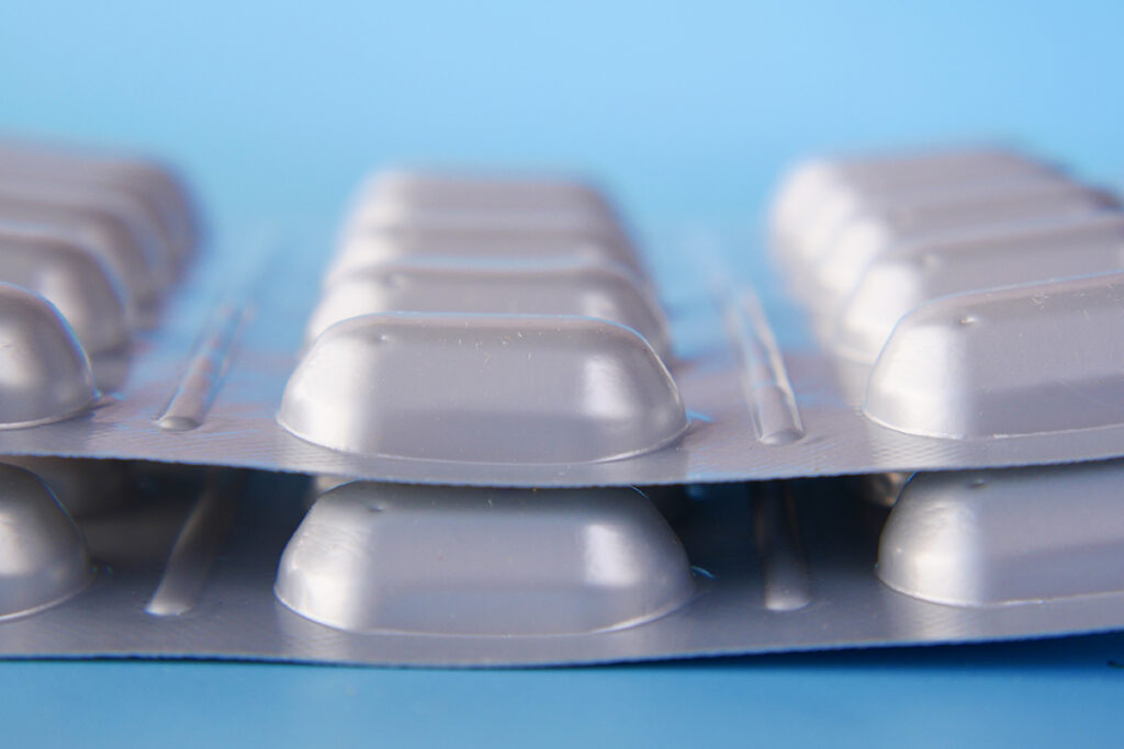 close up of pills of blister pack on table 2024 12 13 00 07 25 utc