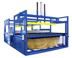 large dual station vacuum forming machine